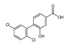 4-(2,5-dichlorophenyl)-3-hydroxybenzoic acid结构式