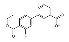 3-(4-ethoxycarbonyl-3-fluorophenyl)benzoic acid结构式