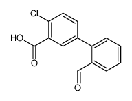 4-CHLORO-2'-FORMYL-[1,1'-BIPHENYL]-3-CARBOXYLIC ACID picture