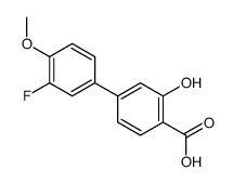 4-(3-fluoro-4-methoxyphenyl)-2-hydroxybenzoic acid结构式
