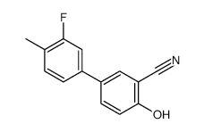 5-(3-fluoro-4-methylphenyl)-2-hydroxybenzonitrile结构式