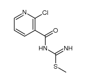 N-(2-chloro-3-pyridinecarbonyl)-S-methyl-pseudothiourea Structure