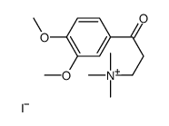 [3-(3,4-dimethoxyphenyl)-3-oxopropyl]-trimethylazanium,iodide结构式