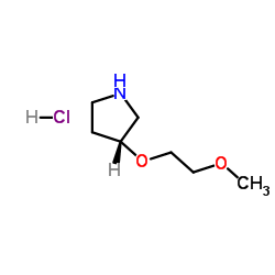 (3R)-3-(2-甲氧基乙氧基)吡咯烷盐酸盐结构式