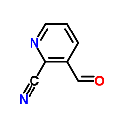 3-Formyl-2-pyridinecarbonitrile structure