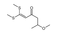 5-methoxy-1,1-bis(methylsulfanyl)hex-1-en-3-one Structure