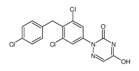 2-[3,5-Dichloro-4-[(4-chlorophenyl)Methyl]phenyl]-1,2,4-triazine-3,5(2H,4H)-dione结构式