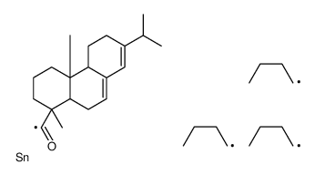 [(1S,4aR)-1,4a-dimethyl-7-propan-2-yl-2,3,4,4b,5,6,10,10a-octahydrophenanthren-1-yl]-tributylstannylmethanone Structure