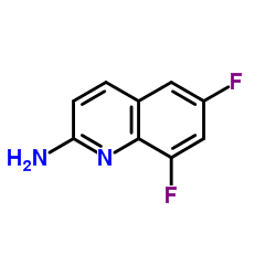 6,8-Difluoro-2-quinolinamine结构式