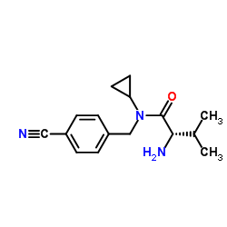 N-(4-Cyanobenzyl)-N-cyclopropyl-L-valinamide Structure