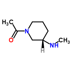 1-[(3S)-3-(Methylamino)-1-piperidinyl]ethanone Structure