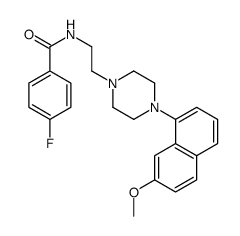 4-氟-N-[2-[4-(7-甲氧基-1-萘)-1-哌嗪基]乙基]-苯胺图片