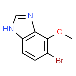 6-溴-7-甲氧基-1H-苯并[D]咪唑结构式