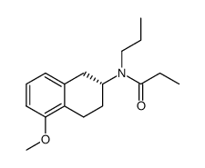 (2R)-5-methoxy-2-(N-propylpropionamido)-1,2,3,4-tetrahydronaphthaline结构式