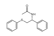 (R)-N-(1-phenyl-2-(phenylthio)ethyl)acetamide结构式