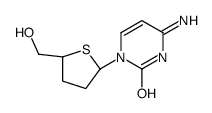 4-amino-1-[(2R,5S)-5-(hydroxymethyl)thiolan-2-yl]pyrimidin-2-one Structure