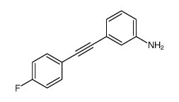3-[2-(4-fluorophenyl)ethynyl]aniline Structure