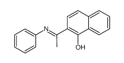 2-<15N-Phenylacetimidoyl>-<1>-naphthol结构式