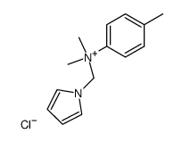 N,N-Dimethyl-N-((pyrrol-1-yl)methyl)p-toluidinium Chloride结构式