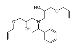 1-[(2-hydroxy-3-prop-2-enoxypropyl)-(1-phenylethyl)amino]-3-prop-2-enoxypropan-2-ol Structure