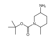 tert-butyl 5-amino-2-methyl-piperidine-1-carboxylate结构式