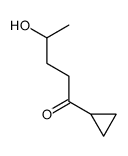 1-cyclopropyl-4-hydroxypentan-1-one Structure