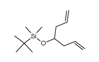 tert-butyl(hepta-1,6-dien-4-yloxy)dimethylsilane结构式