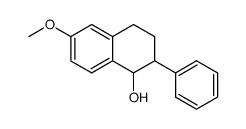 2-Phenyl-6-methoxy-1,2,3,4-tetrahydronaphthalen-1-ol结构式