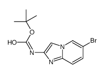 tert-butyl N-(6-bromoimidazo[1,2-a]pyridin-2-yl)carbamate structure