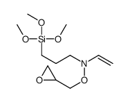 N-ethenyl-N-(oxiran-2-ylmethoxy)-3-trimethoxysilylpropan-1-amine Structure