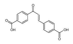 4-[3-(4-carboxyphenyl)-3-oxoprop-1-enyl]benzoic acid结构式