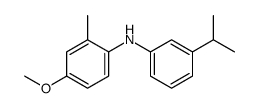 4-methoxy-2-methyl-N-(3-propan-2-ylphenyl)aniline Structure