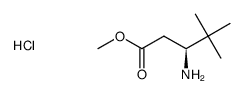 (S)-METHYL 3-AMINO-4,4-DIMETHYLPENTANATE HCL Structure