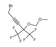 1-Bromo-5,5,5-trifluoro-4-methoxymethoxy-4-trifluoromethyl-pent-2-yne Structure
