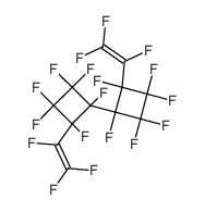 octadecafluoro(1-vinyl-2--(1-vinyl-2-cyclobutyl)cyclobutane)结构式