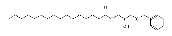 [S,(+)]-3-O-Benzyl-1-O-palmitoyl-L-glycerol Structure