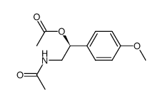 (S)-2-acetamido-1-(4-methoxyphenyl)ethyl acetate结构式