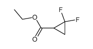 2,2-difluorocyclopropane-1-carboxylic acid结构式