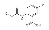 N-chloroacetyl-5-bromoanthranilic acid Structure