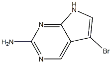5-溴-7H-吡咯并[2,3-d]嘧啶-2-胺结构式
