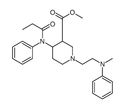 methyl 1-[2-(N-methylanilino)ethyl]-4-(N-propanoylanilino)piperidine-3-carboxylate Structure