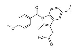 2-[5-methoxy-1-(4-methoxybenzoyl)-2-methylindol-3-yl]acetic acid结构式