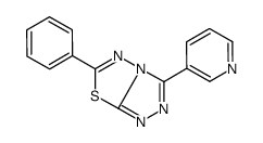 6-phenyl-3-pyridin-3-yl-[1,2,4]triazolo[3,4-b][1,3,4]thiadiazole结构式