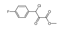 methyl 3-chloro-3-(4-fluorophenyl)-2-oxopropanoate Structure