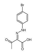 2-[(4-bromophenyl)hydrazinylidene]-3-oxobutanoic acid Structure