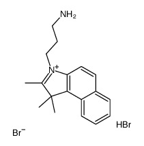 3-(3-Aminopropyl)-1,1,2-trimethyl-benz[e]indolium bromide hydrobromide Structure