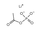dilithium acetyl phosphate Structure