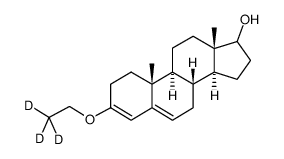 (8R,9S,10R,13S,14S)-16,16,17-trideuterio-3-ethoxy-10,13-dimethyl-2,7,8,9,11,12,14,15-octahydro-1H-cyclopenta[a]phenanthren-17-ol Structure