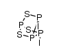 β-3,5-diiodo-2,6,7-trithia-1,3,4,5-tetraphosphabicyclo{2.2.1}heptane Structure