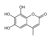 2H-1-Benzopyran-2-one,6,7,8-trihydroxy-4-methyl-(9CI)结构式